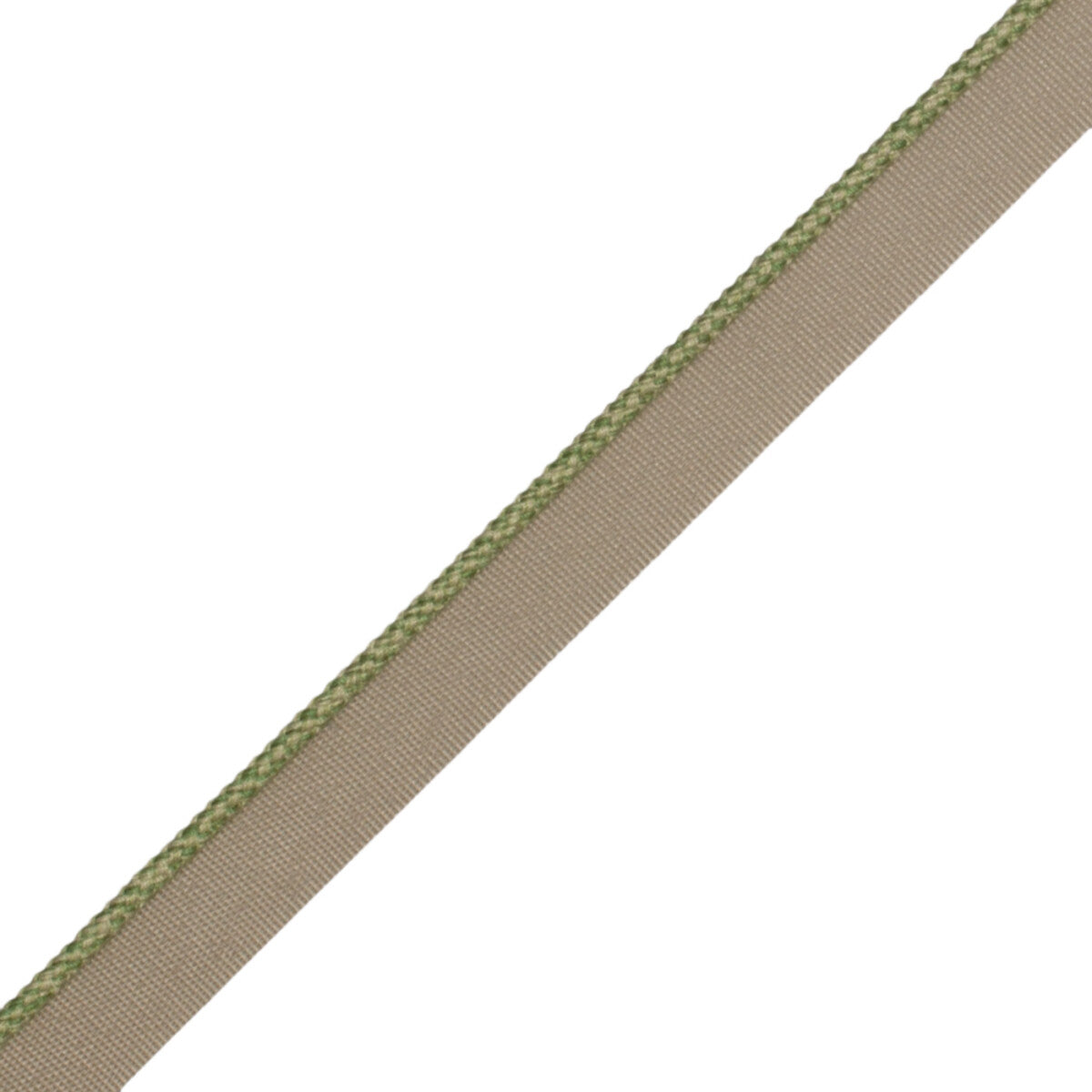 1/8" (3 Mm) Strata Cord With Tape Trim by Samuel & Sons in Tea Leaf