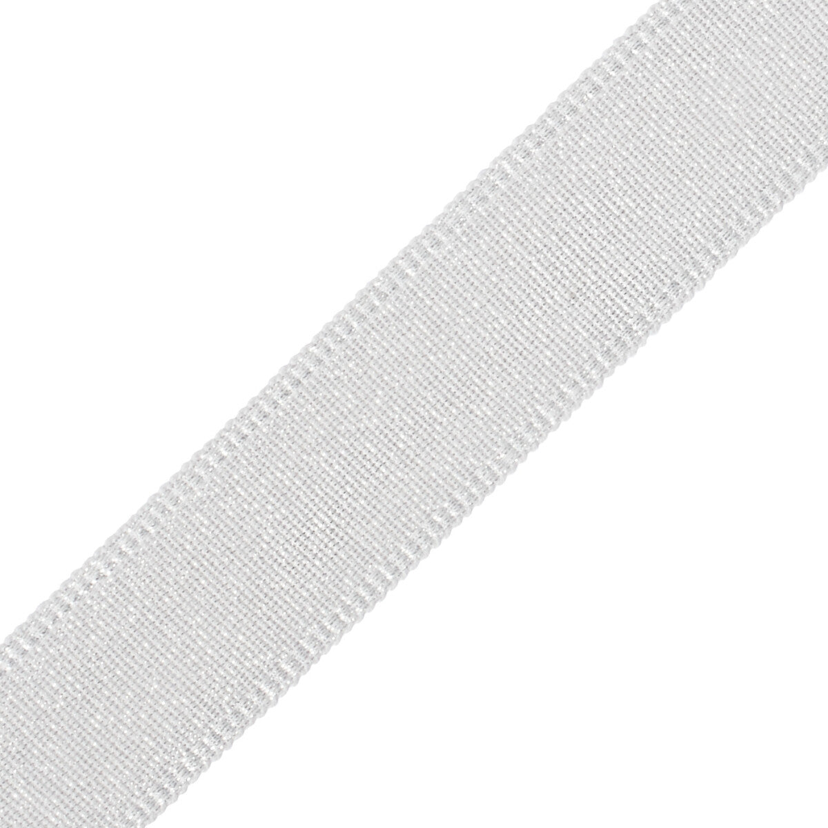 1.5" Cambridge Metallic Braid Trim by Samuel & Sons in Silver Leaf