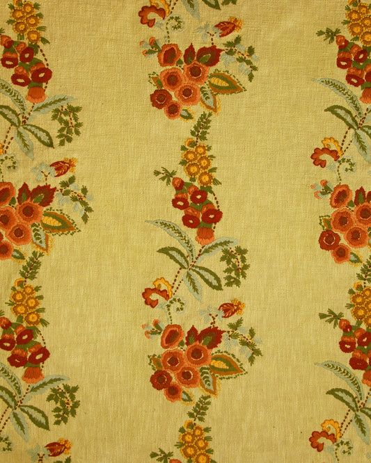 Fleur de Jardin Fabric by Rose Cumming in Citron
