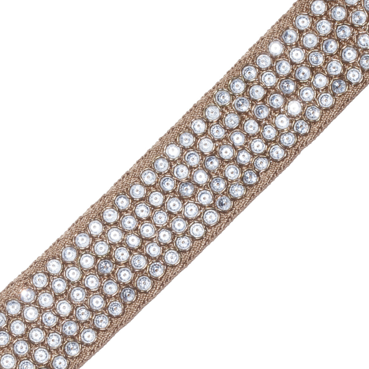Artemis Glass Beaded Border Trim by Samuel & Sons in Honey