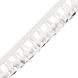 La Terre Onion Tassel Fringe Trim by Samuel & Sons in Snow