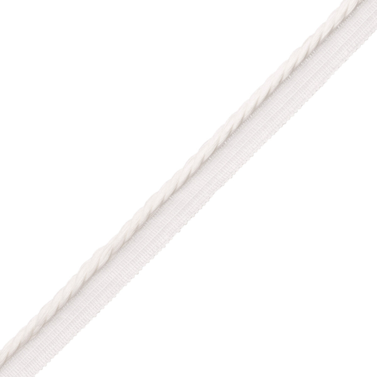 La Terre 5Mm Cord With Tape Trim by Samuel & Sons in Snow
