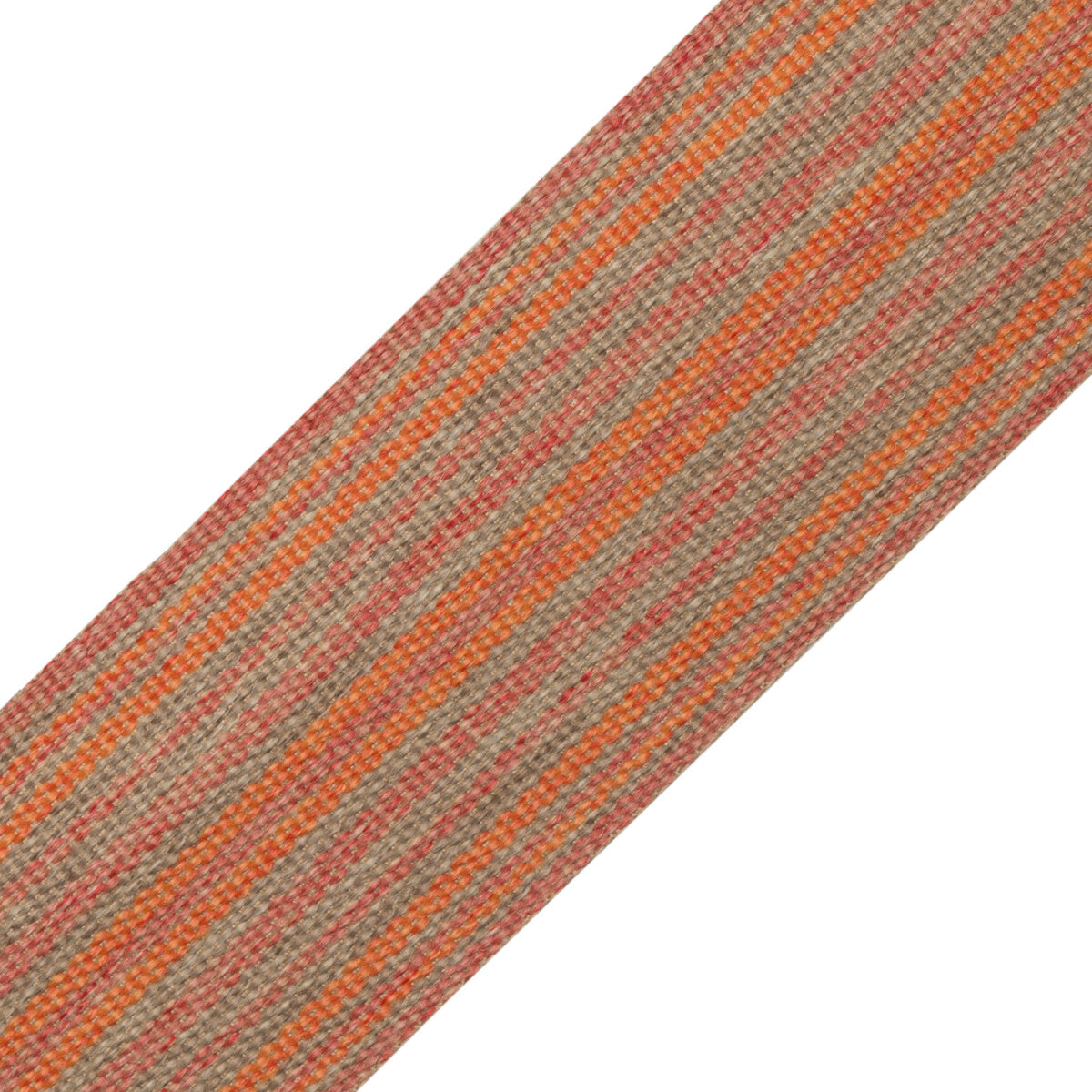 Newport Striped Border Trim by Samuel & Sons in Salsa