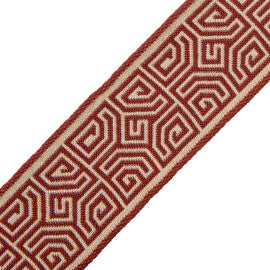 Aztec Border Trim by Samuel & Sons in Vermillion