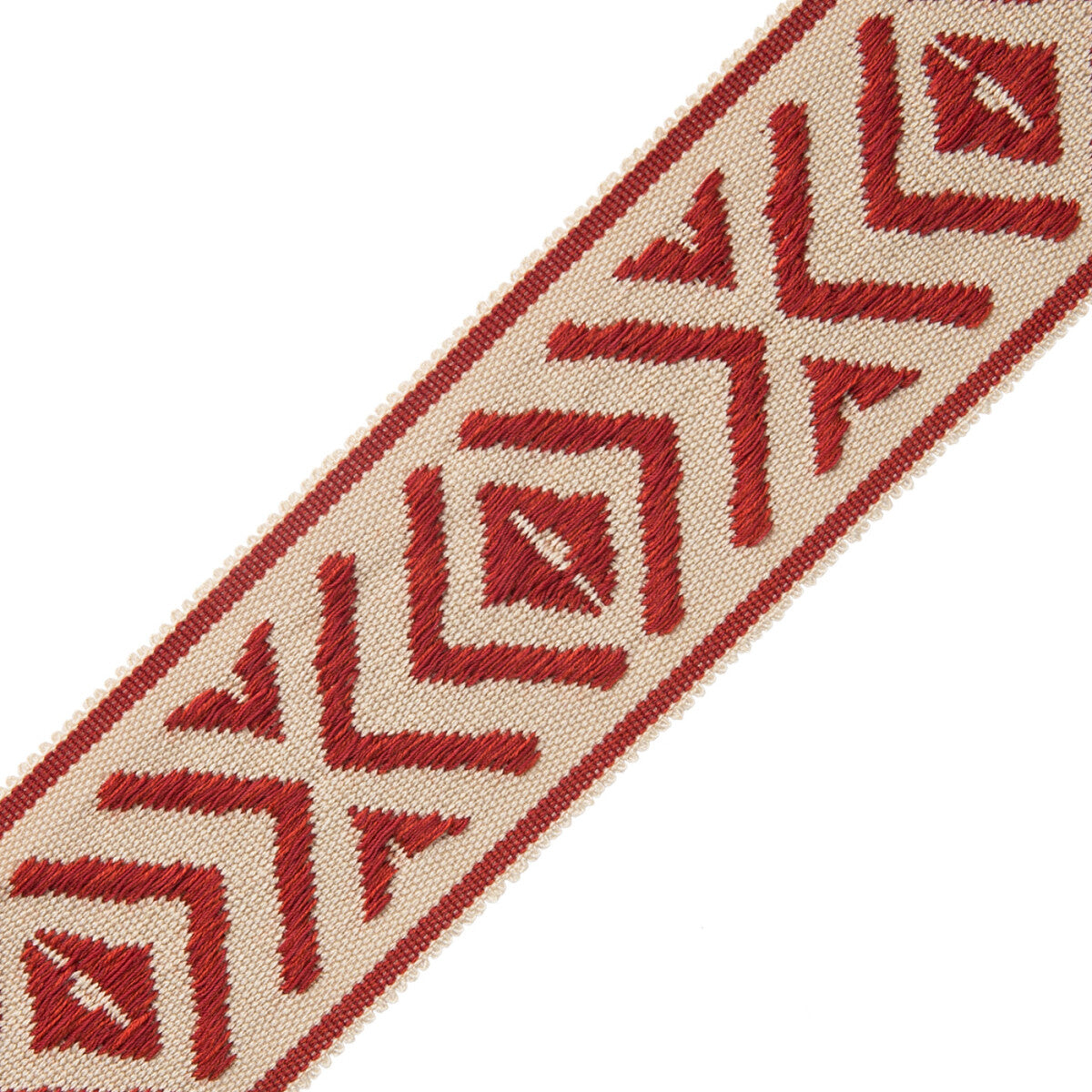Mayan Border Trim by Samuel & Sons in Vermillion