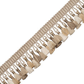 Chevallerie Tassel Fringe Trim by Samuel & Sons in Amande