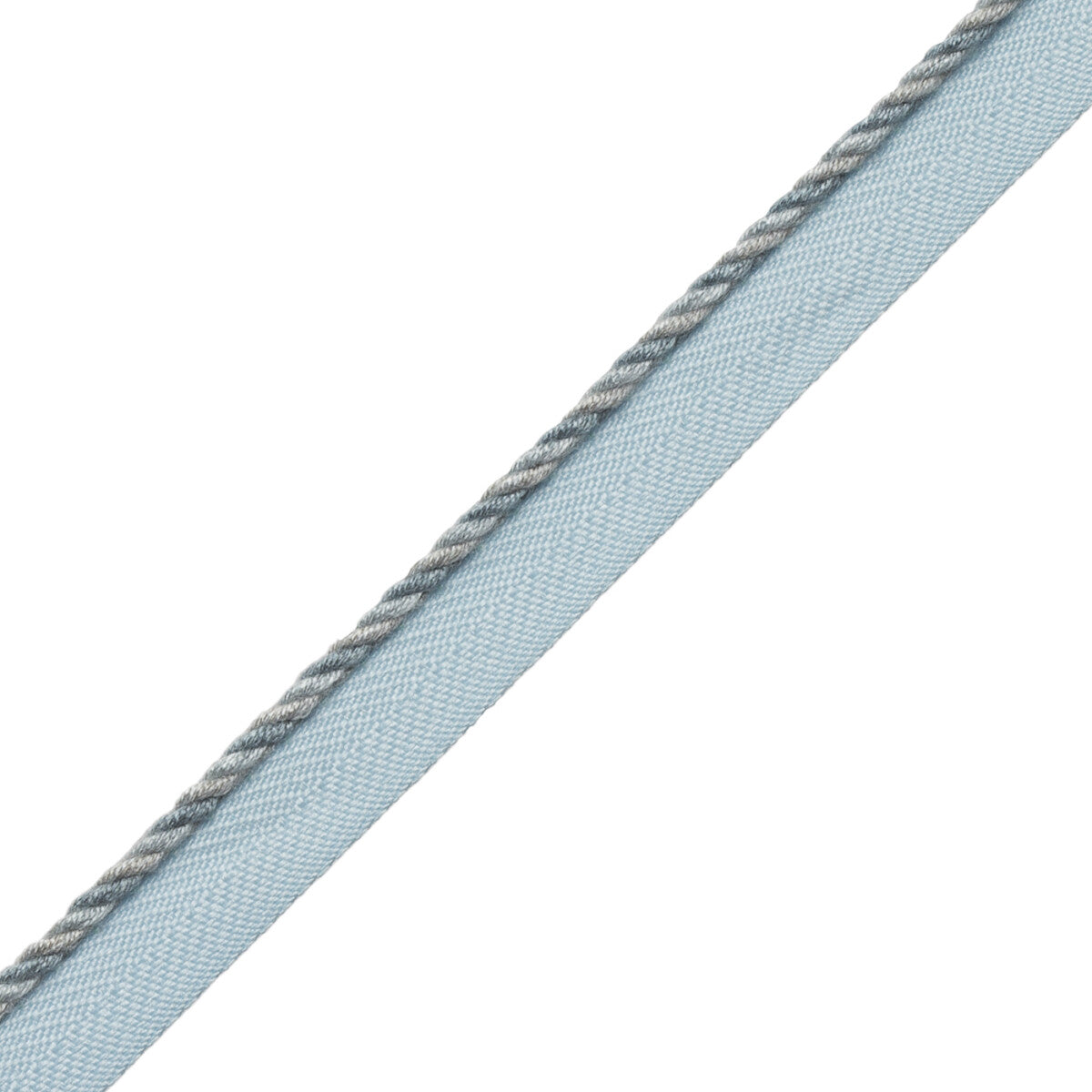 1/8" Veronique Cord With Tape Trim by Samuel & Sons in Porcelain