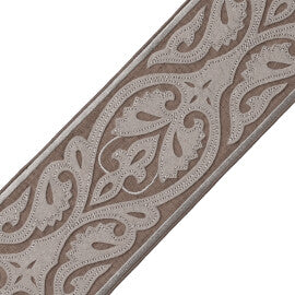 Kempinski Appliqué Border Trim by Samuel & Sons in Umber