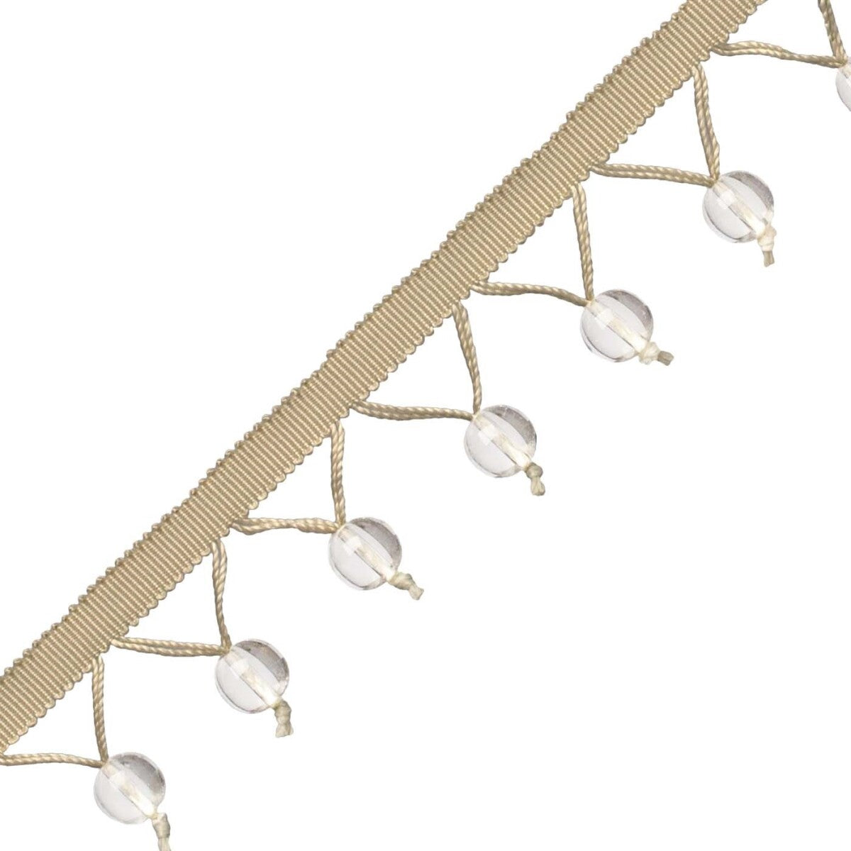 Meteor Glass Bead Fringe Trim by Samuel & Sons in Topaz
