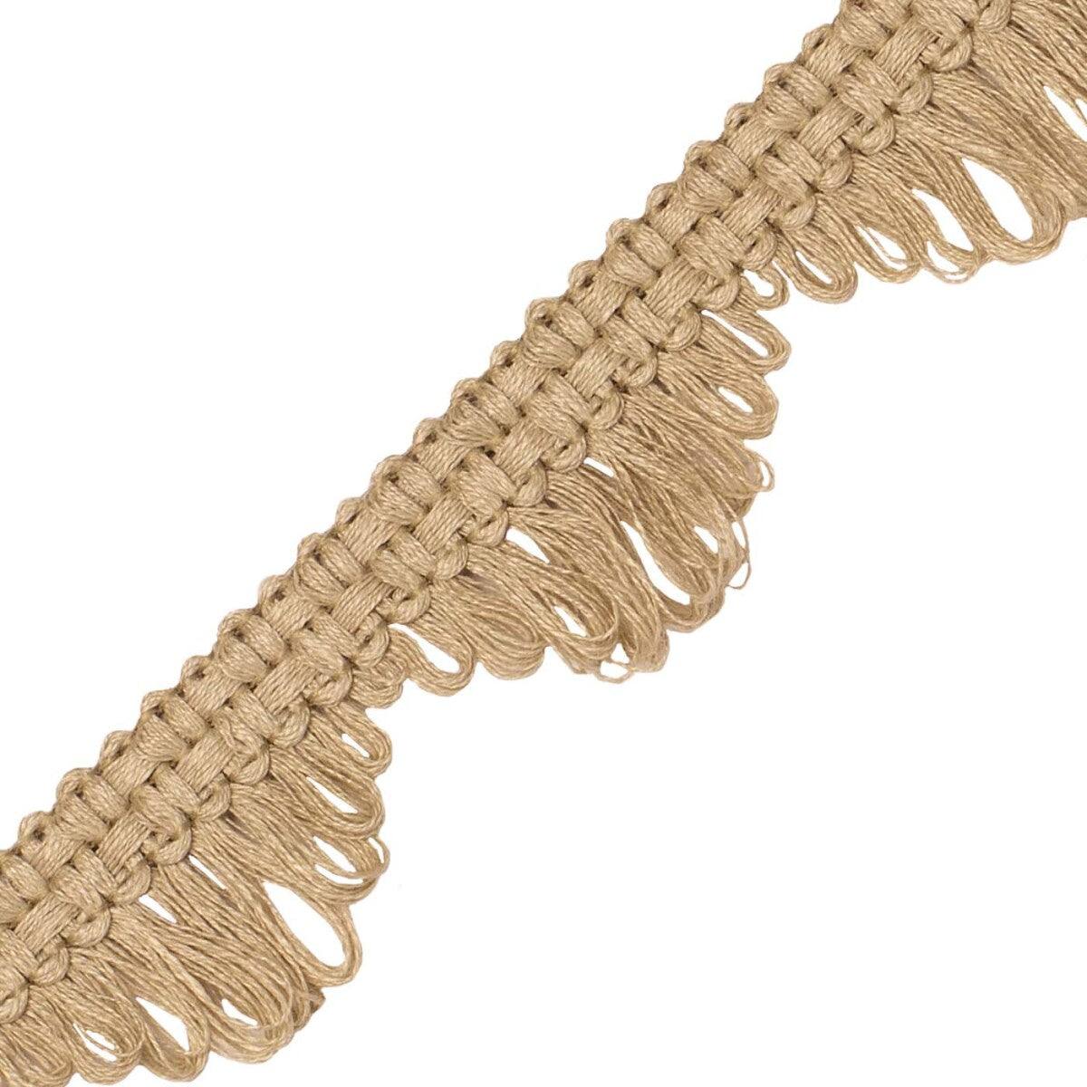 Bali Jute Fan Edge Trim by Samuel & Sons in Burlap