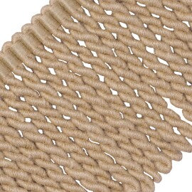 Bali Jute Jumbo Bullion Fringe Trim by Samuel & Sons in Burlap