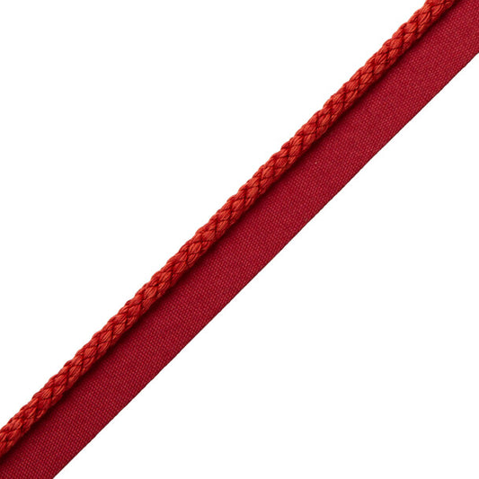 1/4" Cambridge Cord With Tape Trim by Samuel & Sons in Alizarin Crimson