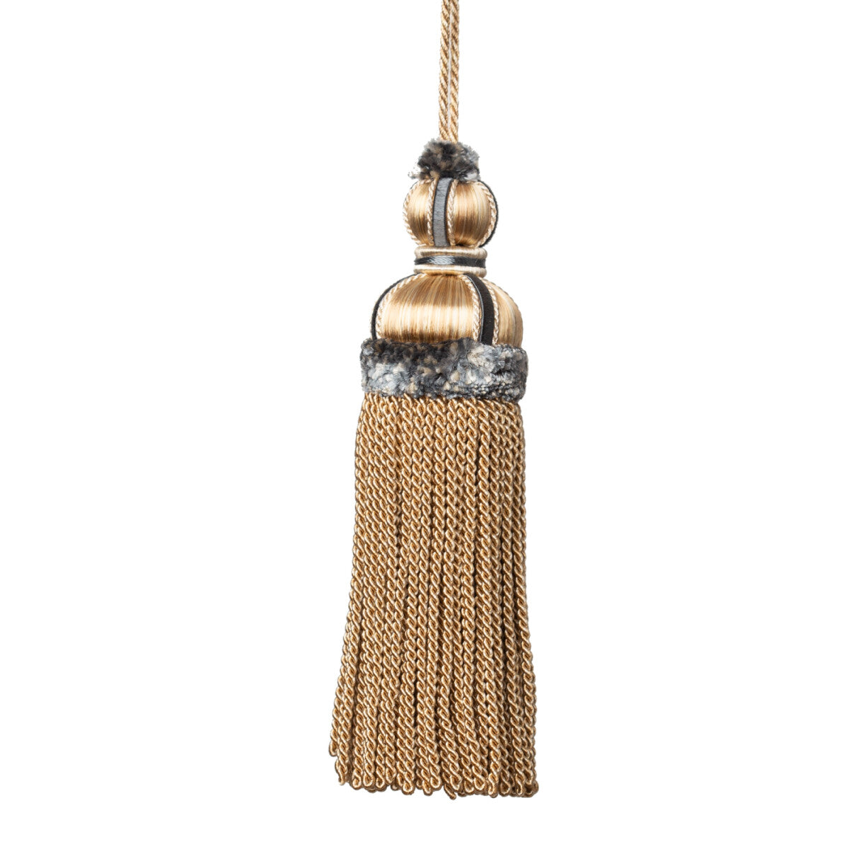 Margaux Key Tassel Trim by Samuel & Sons in Wedgewood Doré