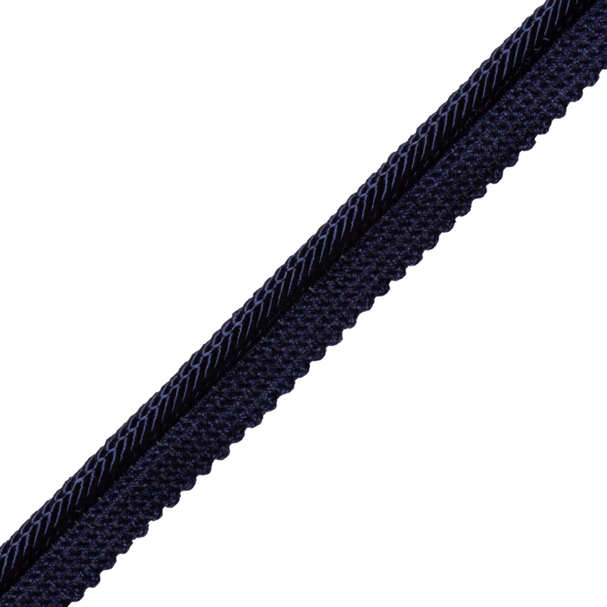Treillage Square Cord With Tape Trim by Samuel & Sons in Navy
