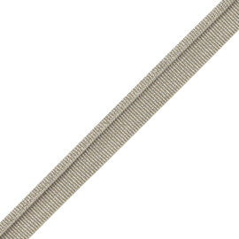 Julienne Metallic Piping Trim by Samuel & Sons in White Gold