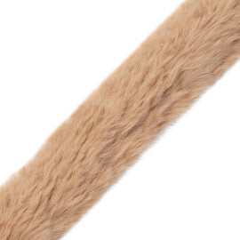 Cortina Faux Fur Fringe Trim by Samuel & Sons in Camel