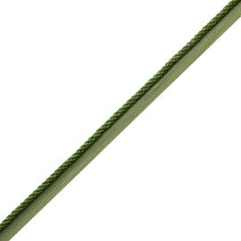 1/4" (5 Mm) Sophie Cord With Tape Trim by Samuel & Sons in Basil