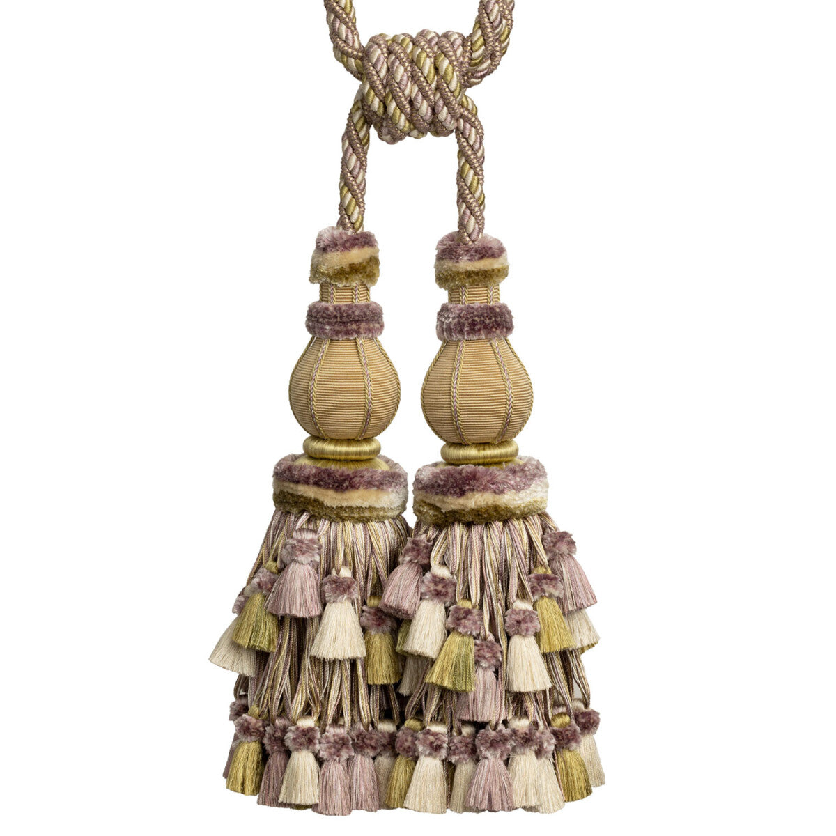 Bagatelle Double Tassel Tieback by Samuel & Sons in Wisteria, TT-60855-07, swatch