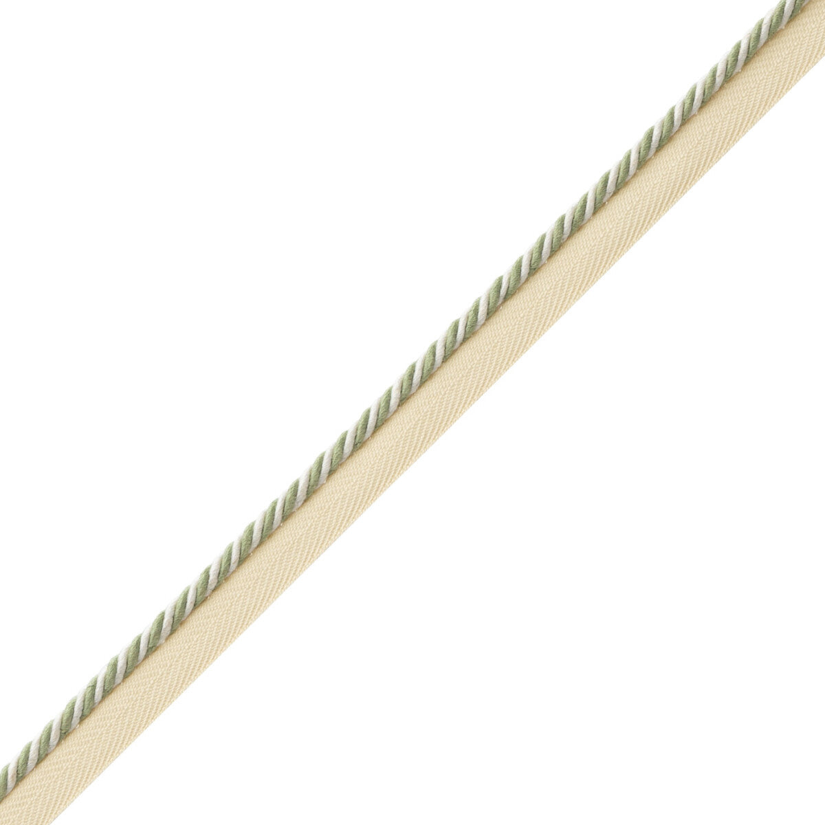 Mds Rosette Cord With Tape Trim by Samuel & Sons in Willow