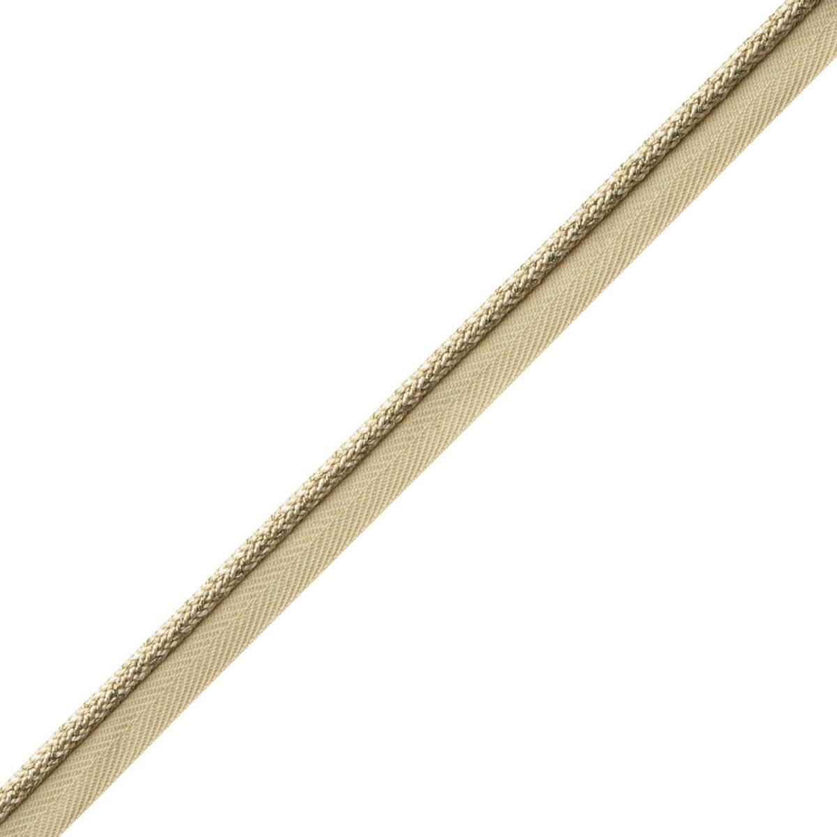 1/4" Le Jardin Silk Metallic Cord Trim by Samuel & Sons in Platinum