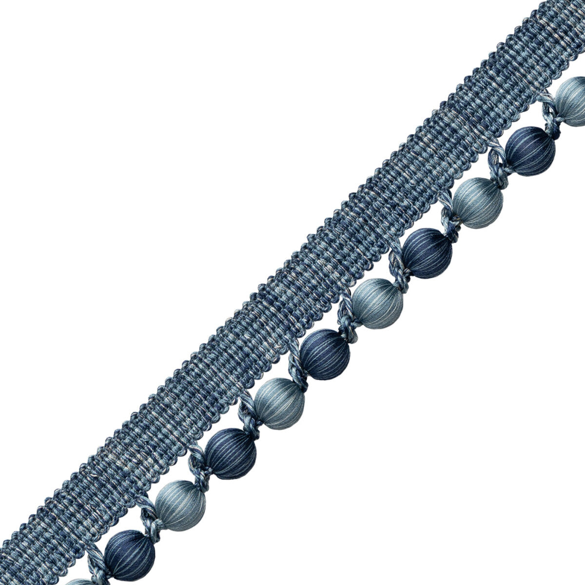 Romaunt Beaded Cord Trim by Samuel & Sons in Waterhouse Blue