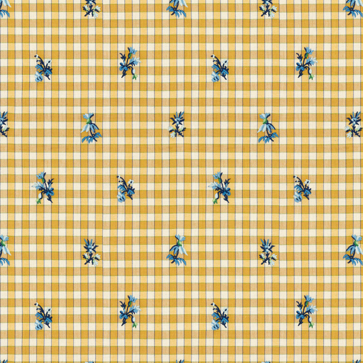 La Seyne Fleuri Fabric by Brunschwig & Fils in Sunflower