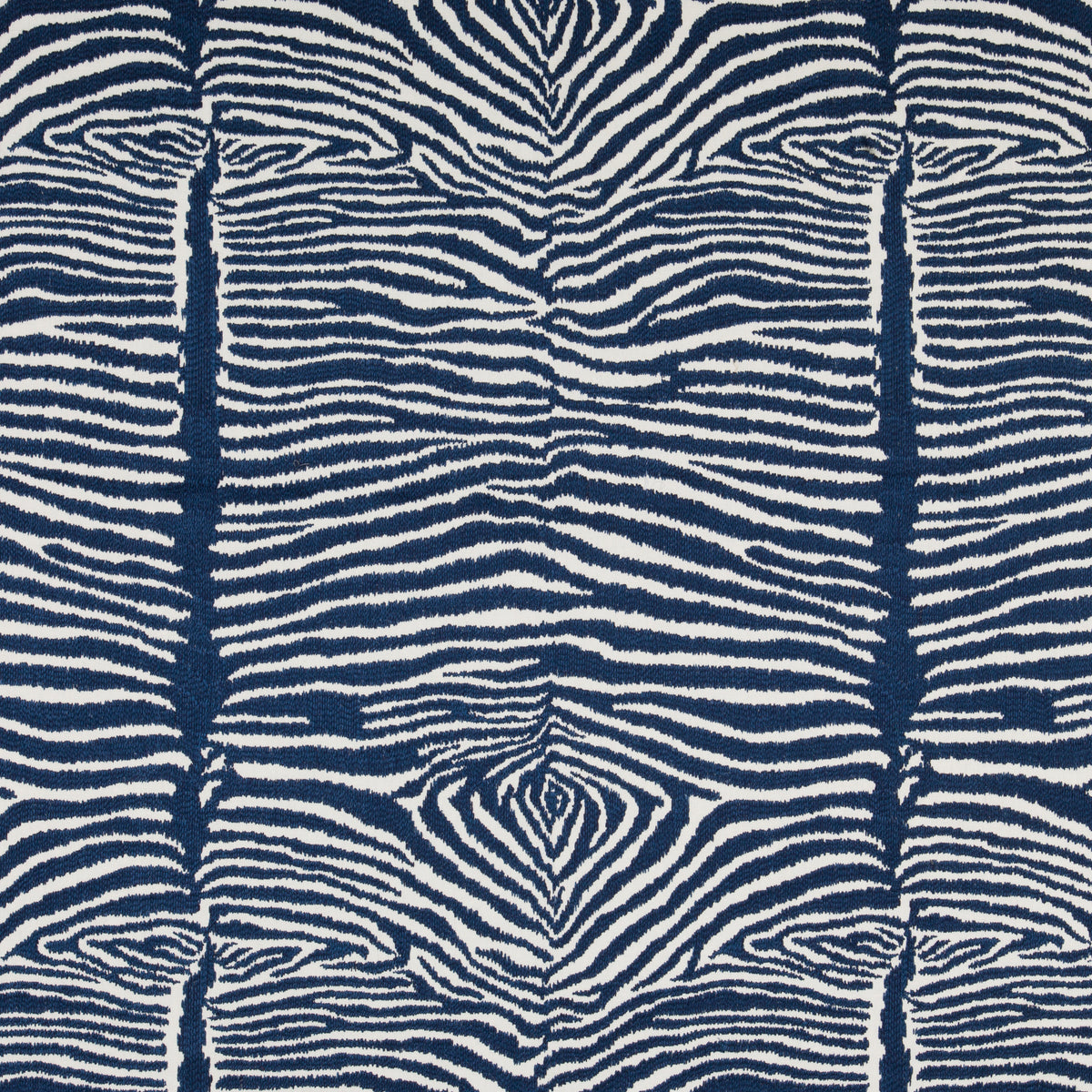 Le Zebre Emb Fabric by Brunschwig & Fils in Navy