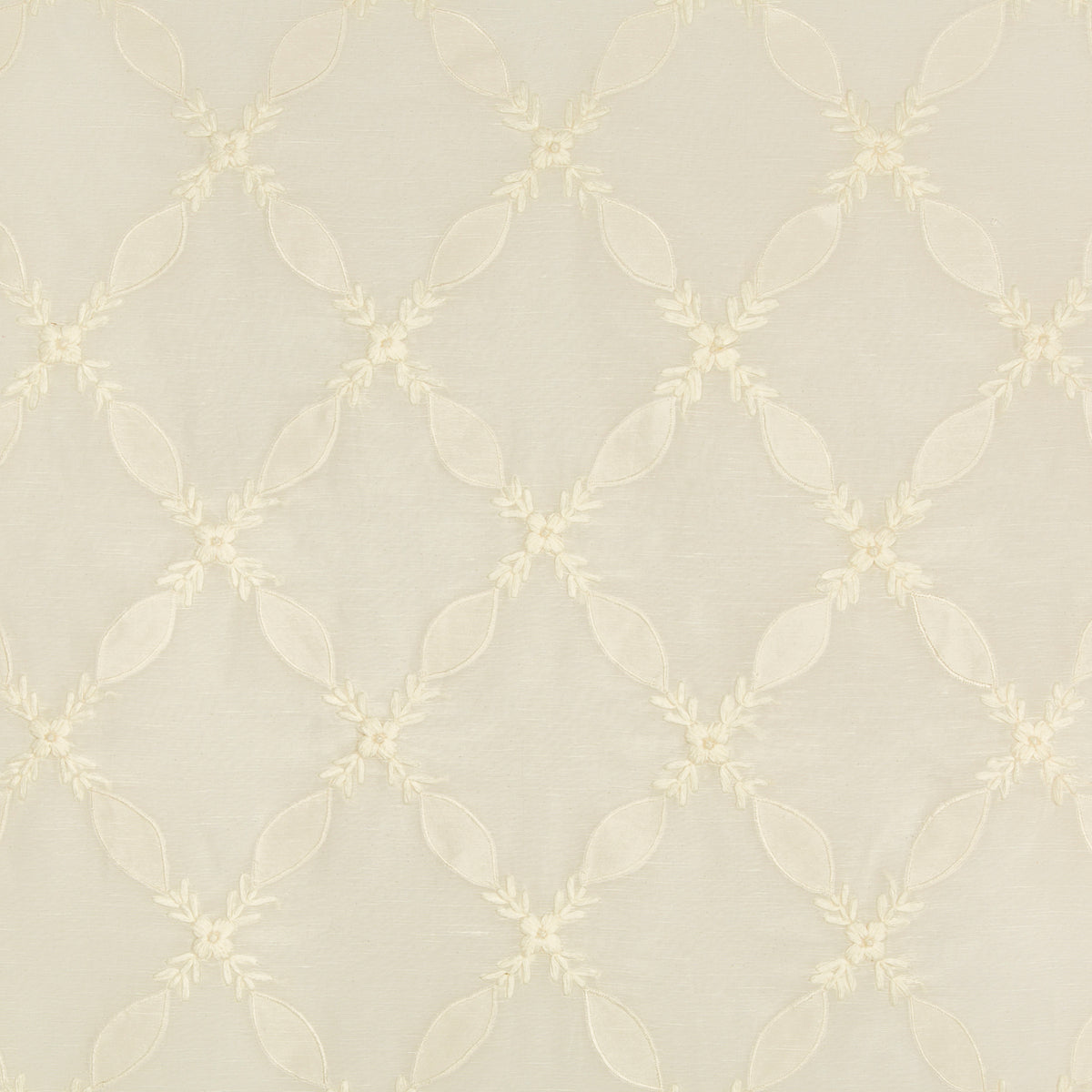 Oliveira Sheer Fabric by Brunschwig & Fils in White