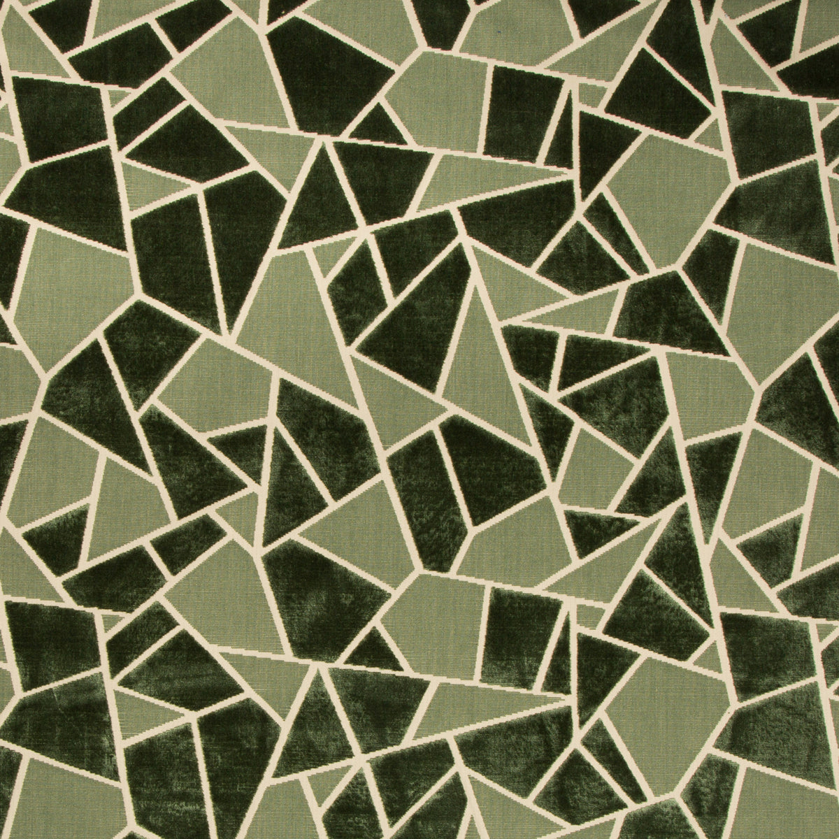 La Tortue Velvet Fabric by Brunschwig & Fils in Green
