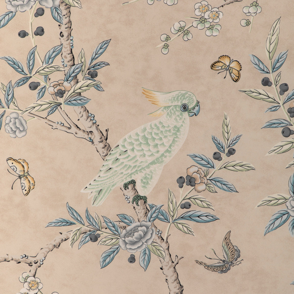 Kanchou Print Fabric by Brunschwig & Fils in Sand