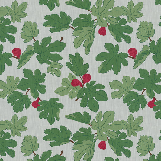 Figuier Outdoor Fabric by Brunschwig & Fils in Berry/Leaf