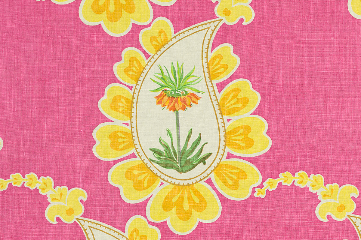 Bombay Fabric by Raoul Textiles in Fuchsia (804N83)
