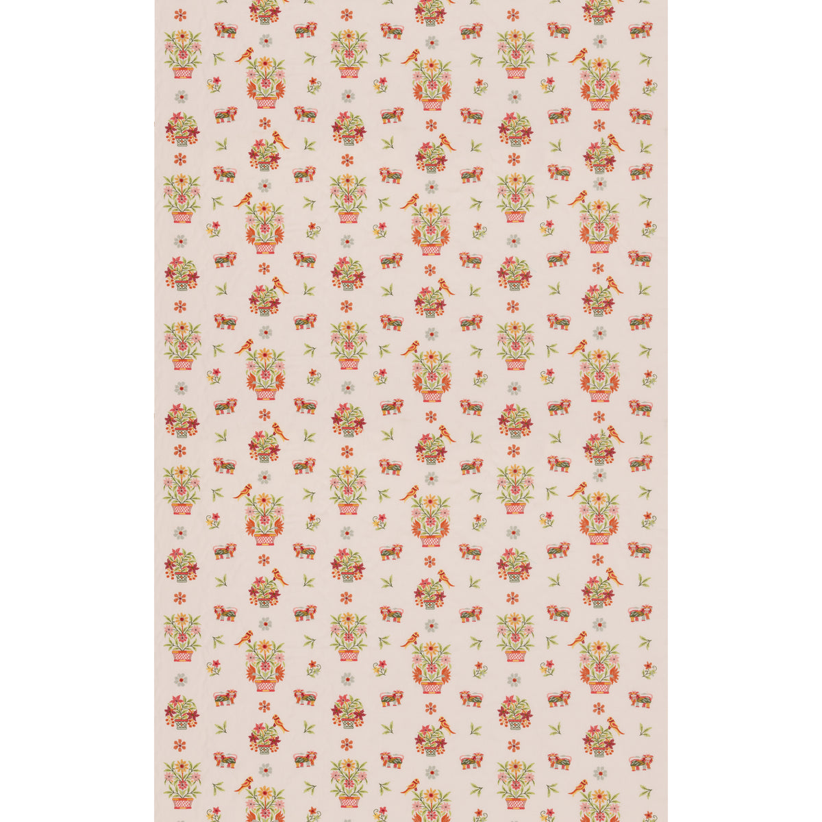 Roar Stitch Fabric by G P & J Baker in Green