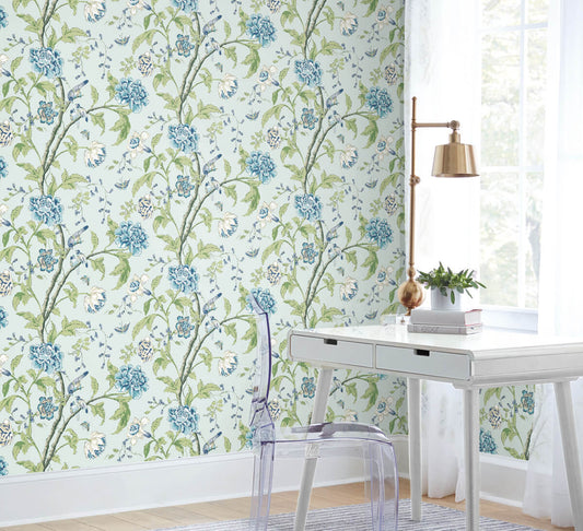 Teahouse Floral Wallpaper