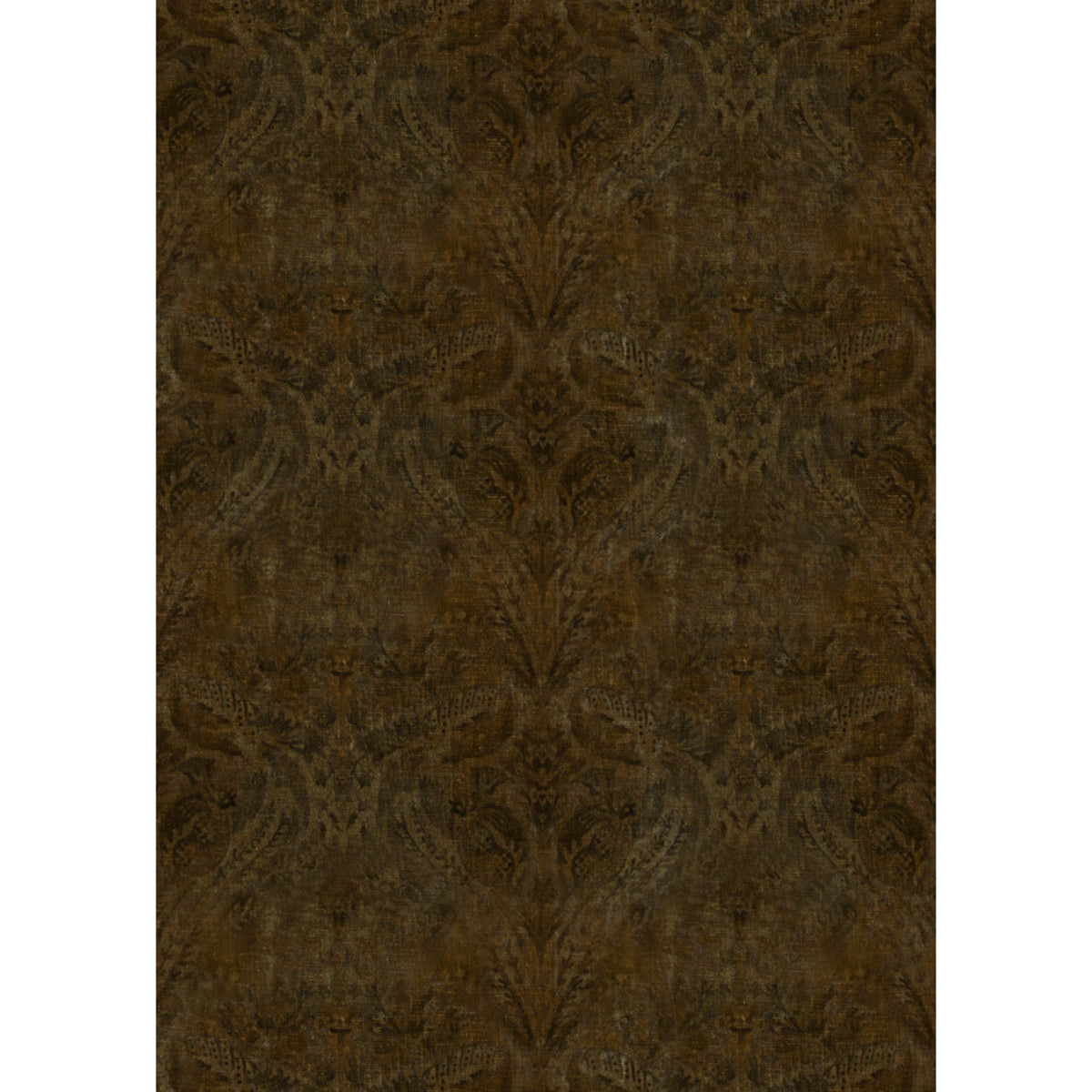 Royal Damask Velvet Fabric by G P & J Baker in Bronze