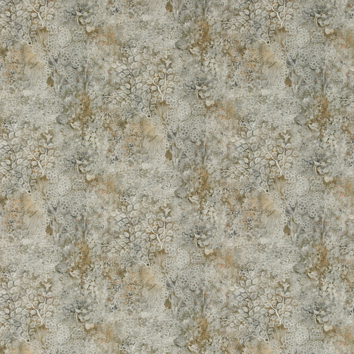 Persian Garden Linen Fabric by G P & J Baker in Natural