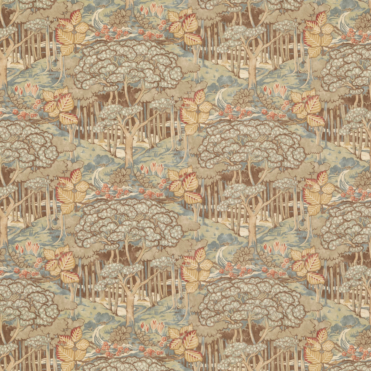 Ruskin Cotton Fabric by G P & J Baker in Teal