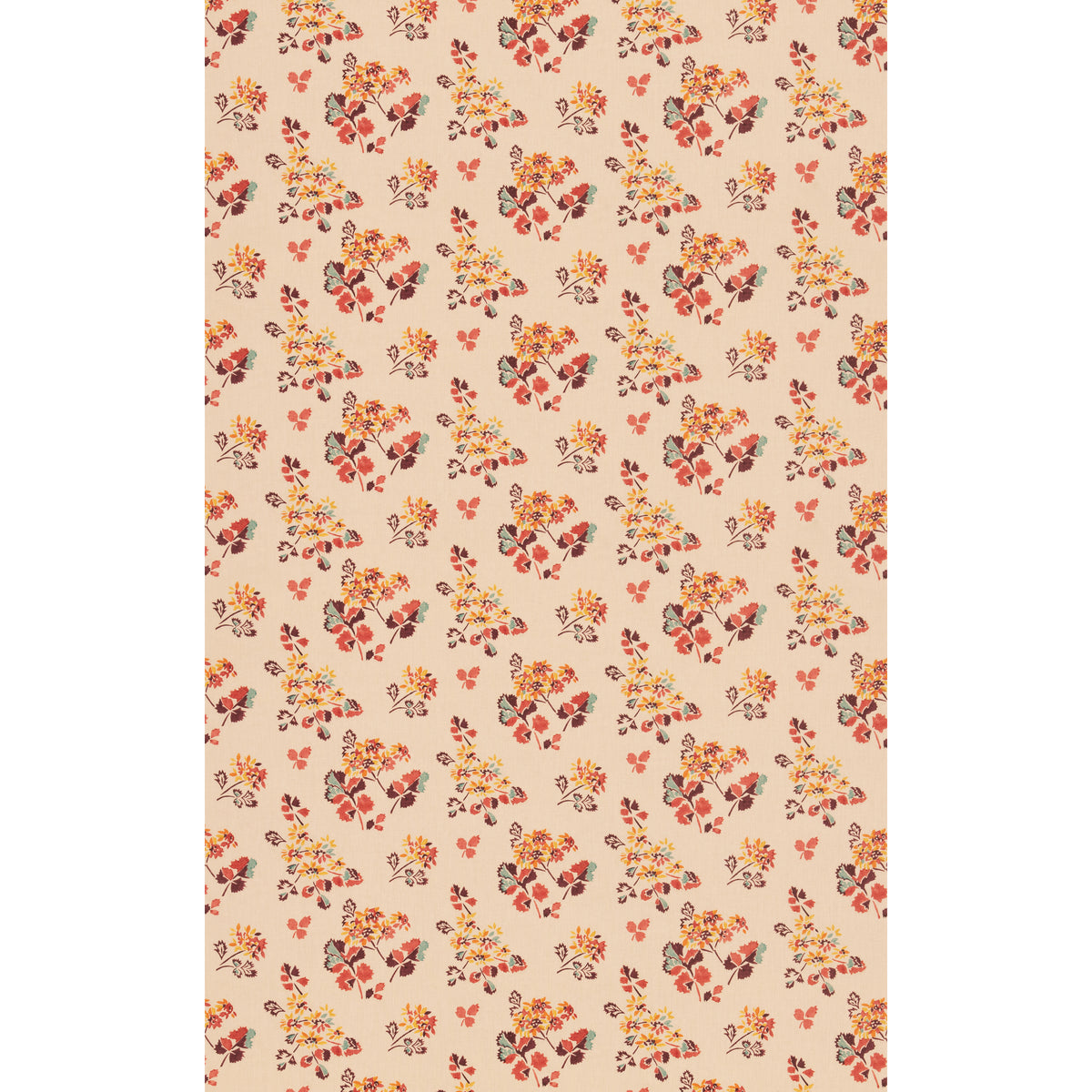 Forest Flower Fabric by G P & J Baker in Earth