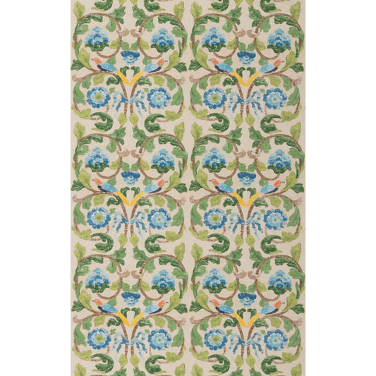 Tudor Rose - Blue/Green