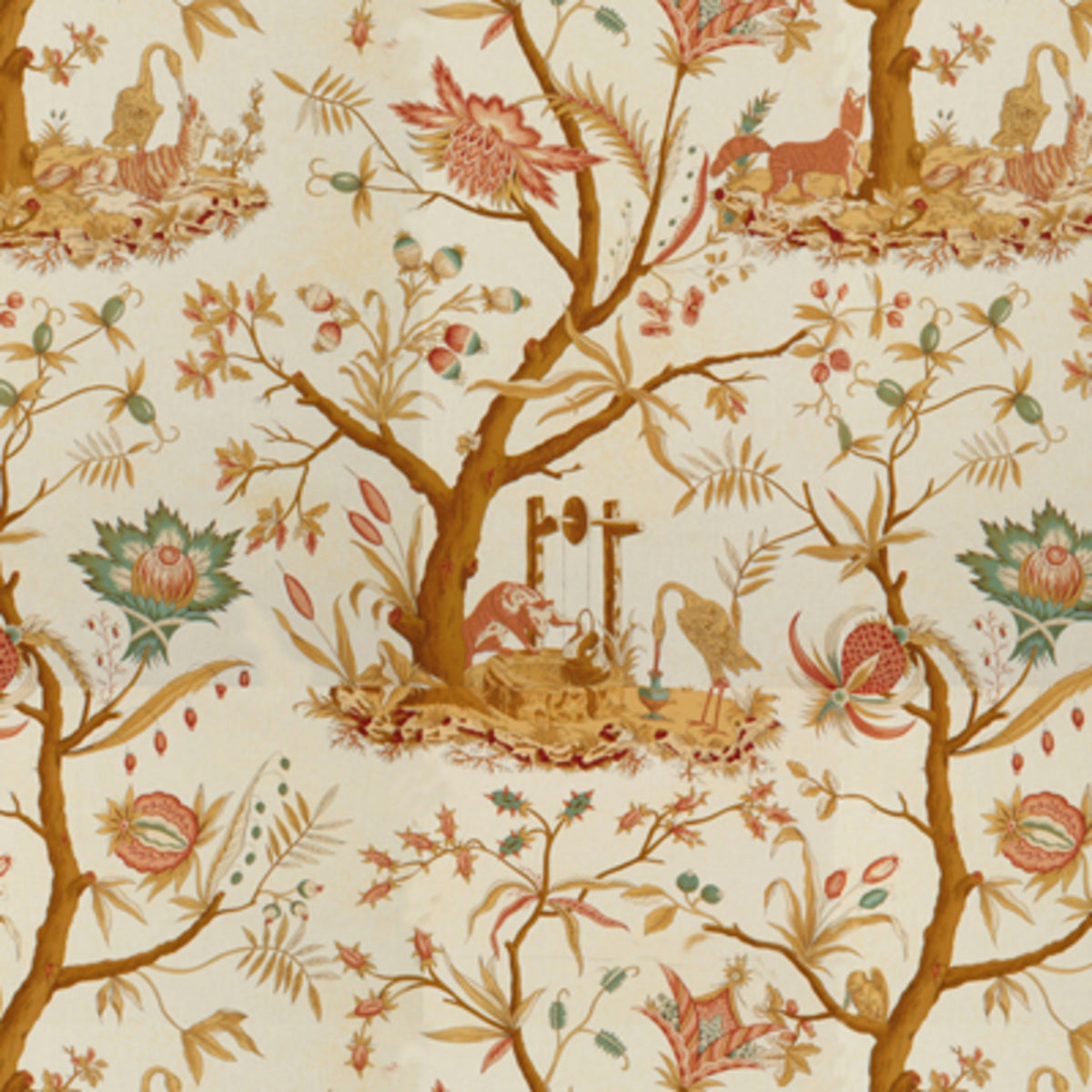 Les Fables Fabric by Brunschwig & Fils in Blond