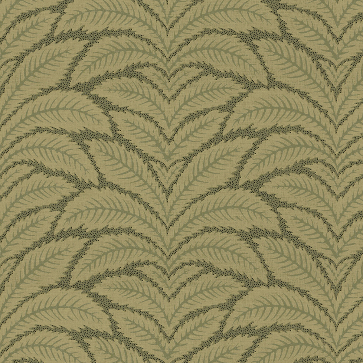Talavera Silk Warp Print Fabric by Brunschwig & Fils in Green