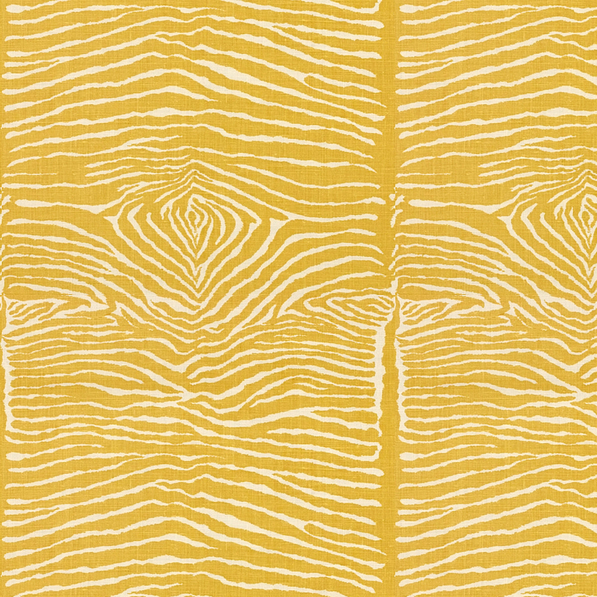Le Zebre Linen Print Fabric by Brunschwig & Fils in Saffron
