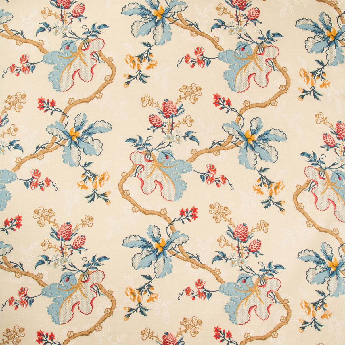 Fabriano Cotton And Linen Print Fabric by Brunschwig & Fils in Cream