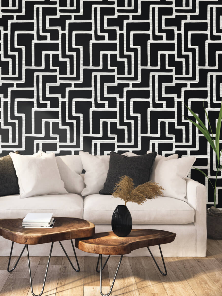 Graphic Polyomino Wallpaper