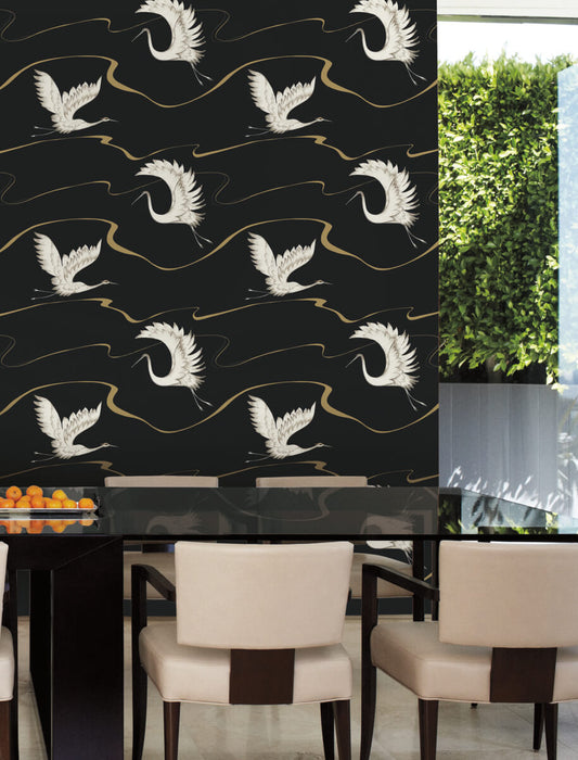 Soaring Cranes Wallpaper