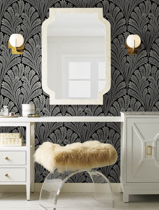 Shell Damask Wallpaper