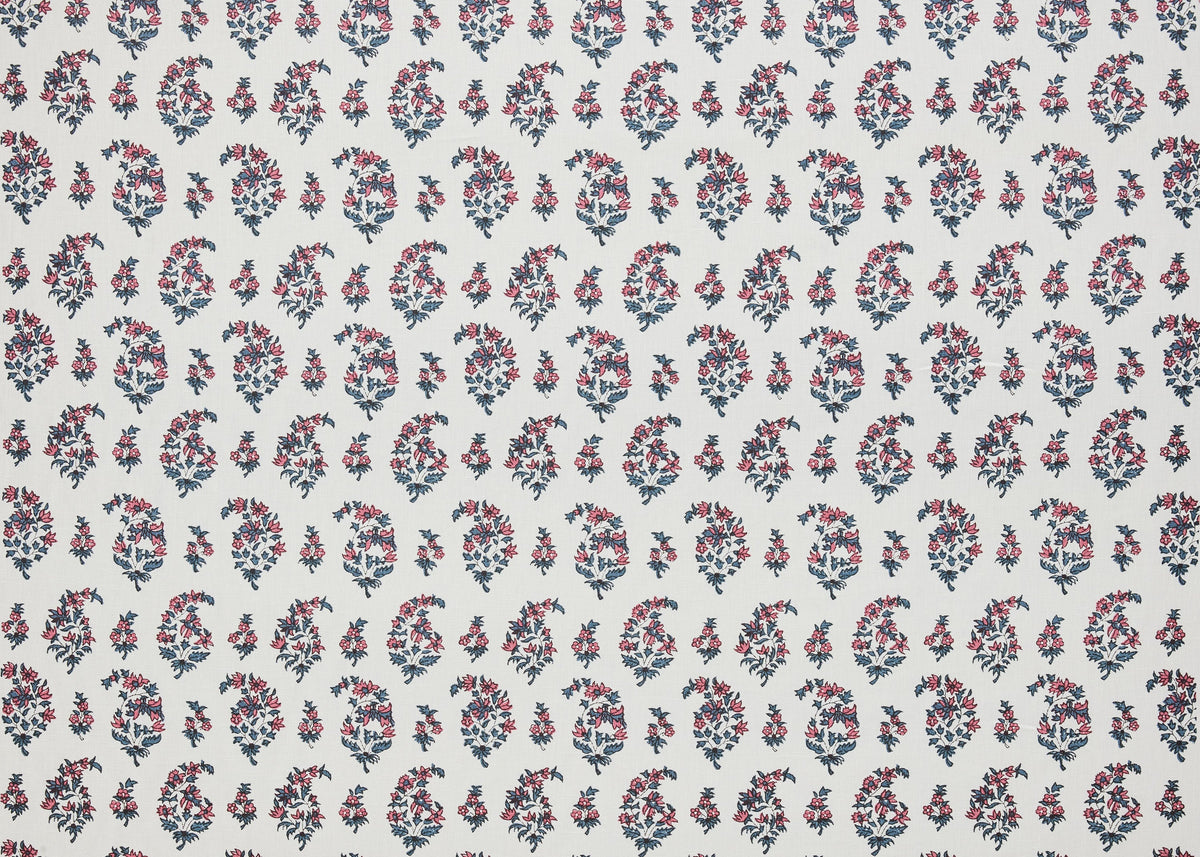 Ciara Fabric by Carolina Irving in Blue/Pink