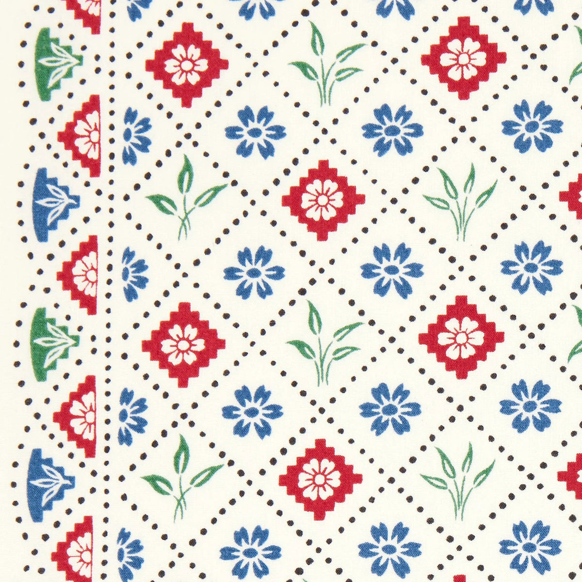 Chemin des Bles Fabric by Décors Barbares, border detail 2
