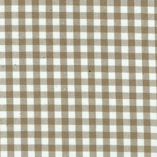 Chichester Check Fabric by Titley & Marr in Mocha