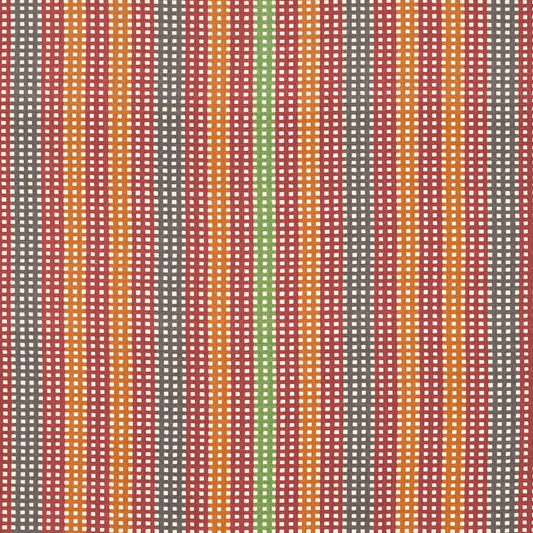 Cotillon Fabric by Décors Barbares in Grey & Bordeaux